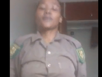 Officer Taking a dick on duty